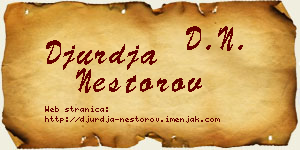Đurđa Nestorov vizit kartica